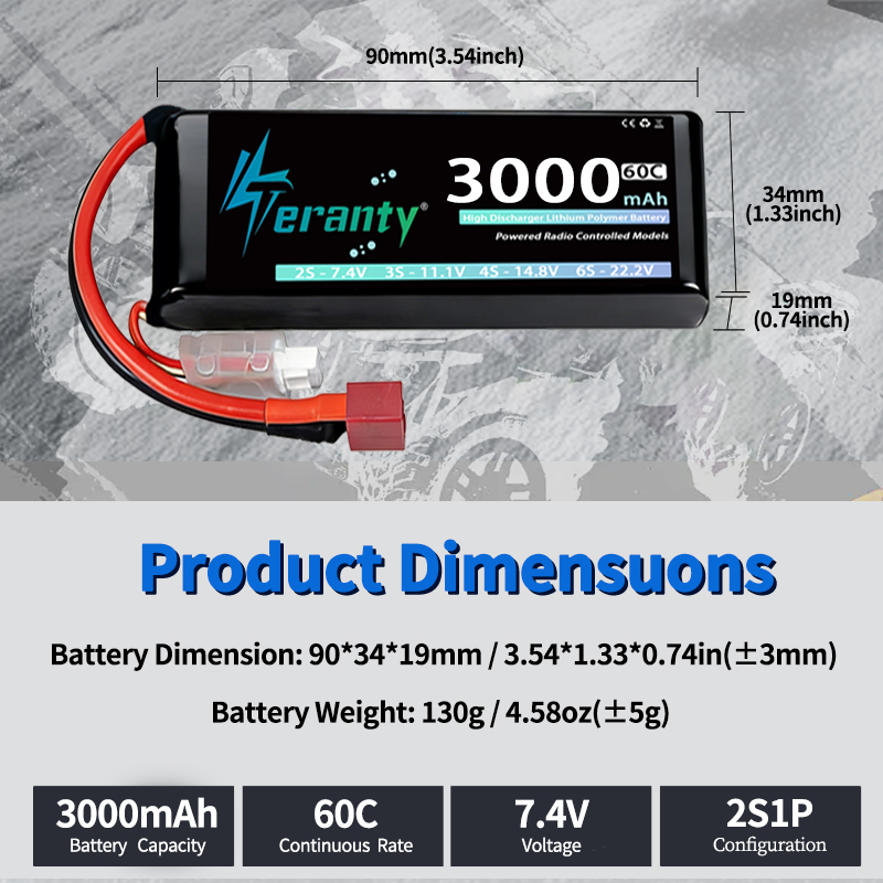 TERANTY 2S 3000mAh Bateria Lip – Rc Hobby Grade Car recenzja i cena
