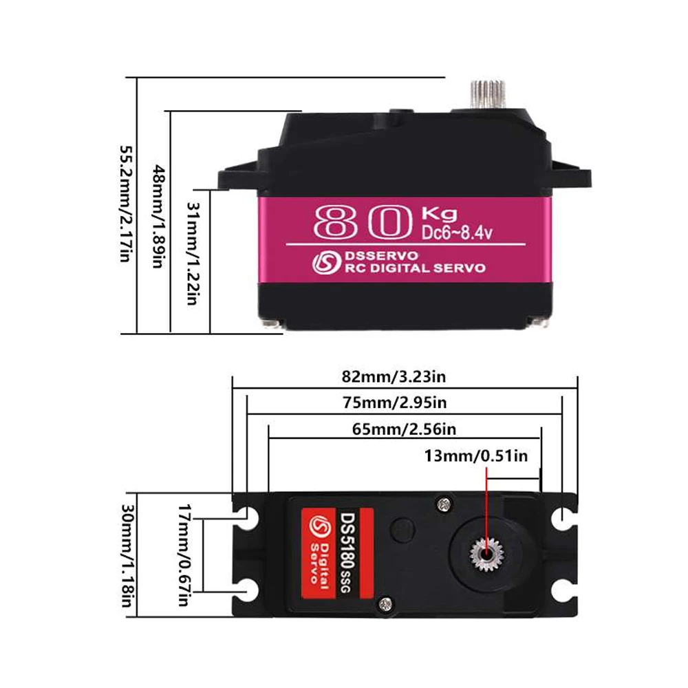 D Pangervo Wodoodporny DS5180  – Rc Hobby Shops recenzja i cena